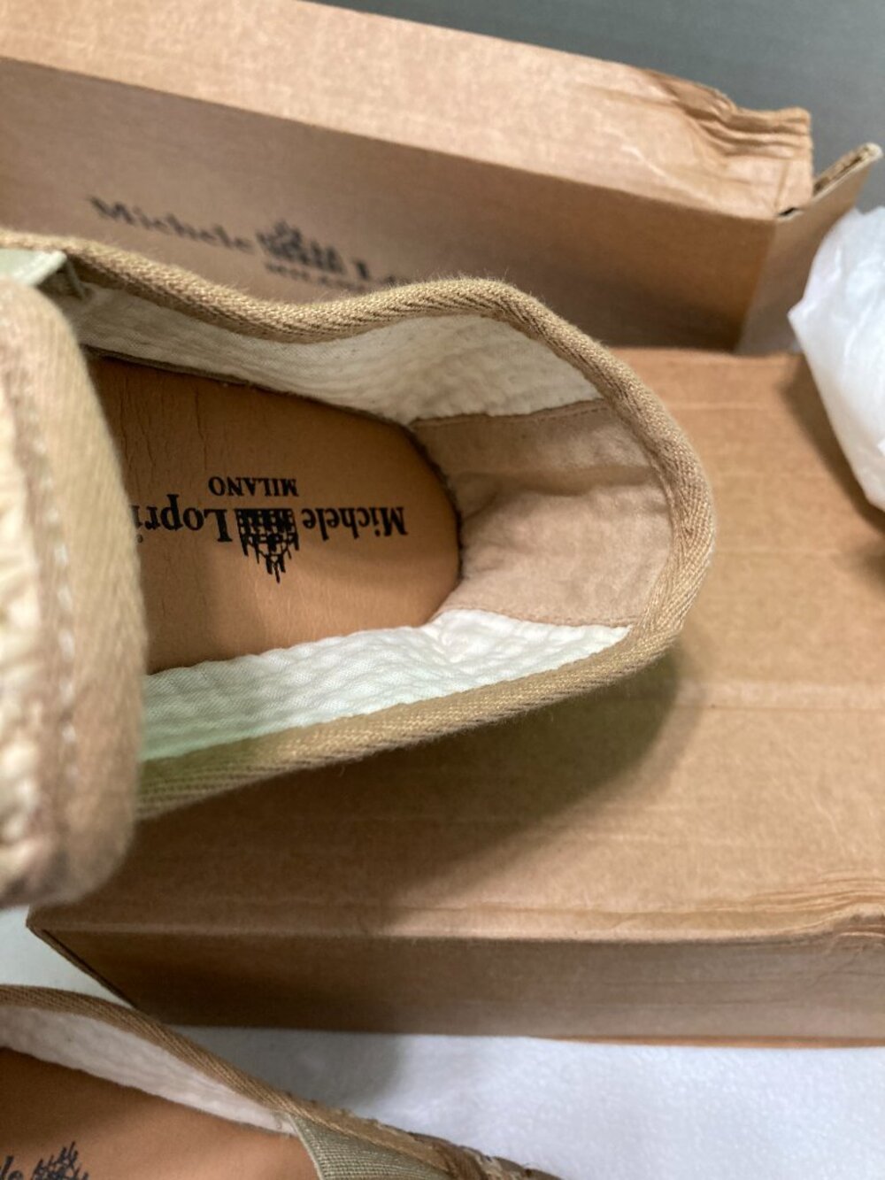 NWBox Michele Lopriore Milano Vanessa Spadrille Shoes Platform Raffia Luxury 38 - Picture 12 of 16